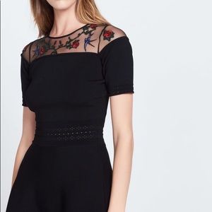 Sandro Paris Black Knit Dress